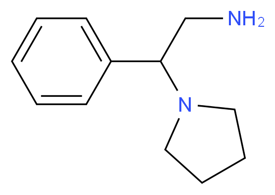 2-phenyl-2-(pyrrolidin-1-yl)ethanamine_分子结构_CAS_)