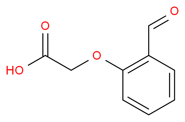 2-(2-formylphenoxy)acetic acid_分子结构_CAS_6280-80-4