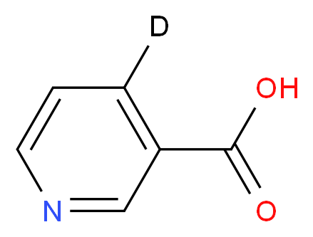 (4-<sup>2</sup>H)pyridine-3-carboxylic acid_分子结构_CAS_116975-14-5