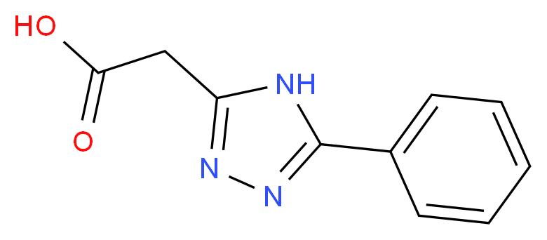 (5-PHENYL-4H-[1,2,4]TRIAZOL-3-YL)-ACETIC ACID_分子结构_CAS_328084-14-6)