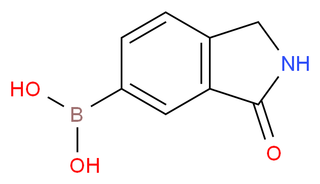ISOINDOLIN-1-ONE-6-BORONIC ACID_分子结构_CAS_)
