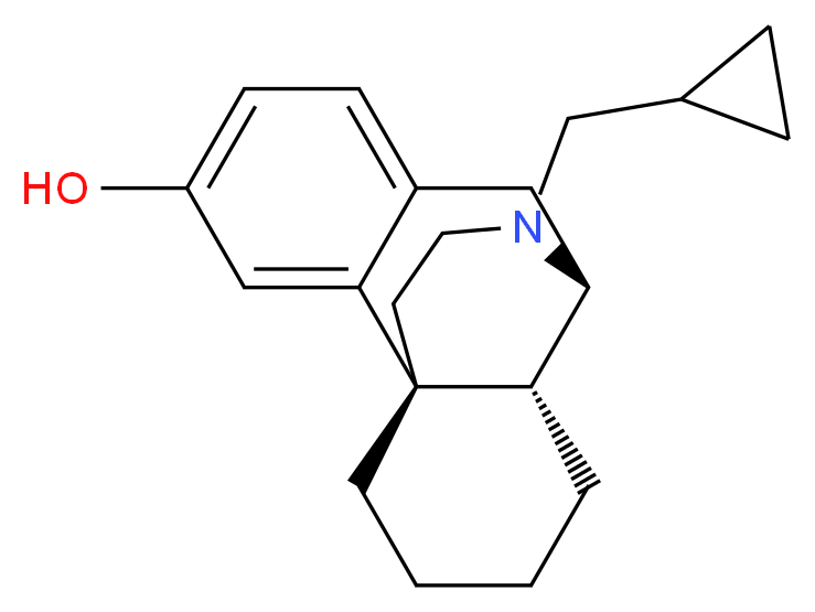 (1R,9R,10R)-17-(cyclopropylmethyl)-17-azatetracyclo[7.5.3.0<sup>1</sup>,<sup>1</sup><sup>0</sup>.0<sup>2</sup>,<sup>7</sup>]heptadeca-2,4,6-trien-4-ol_分子结构_CAS_4163-15-9