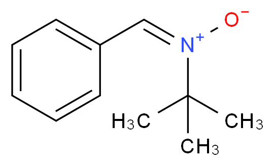 (E)-N-tert-butyl-1-phenylmethenimine oxide_分子结构_CAS_3376-24-7