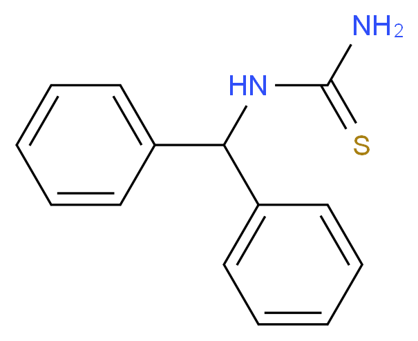 (diphenylmethyl)thiourea_分子结构_CAS_92192-94-4