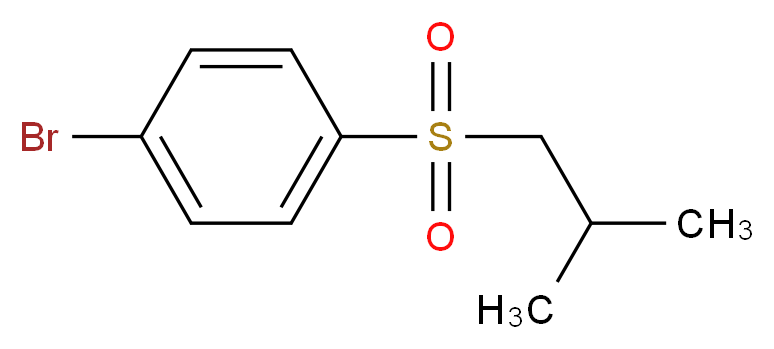 1-bromo-4-(2-methylpropanesulfonyl)benzene_分子结构_CAS_856060-51-0