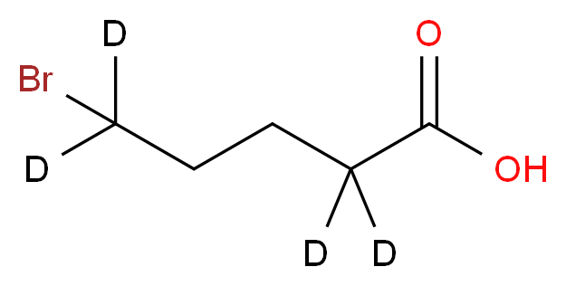5-bromo(2,2,5,5-<sup>2</sup>H<sub>4</sub>)pentanoic acid_分子结构_CAS_284487-63-4