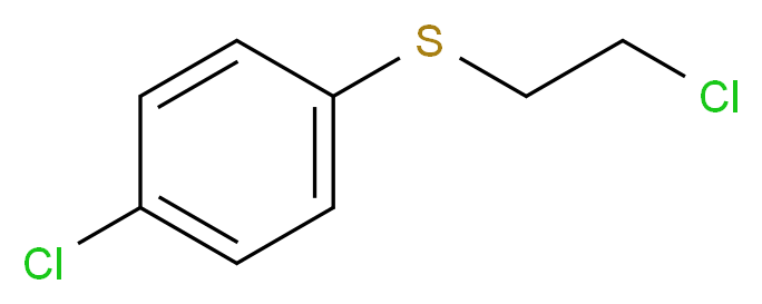 1-chloro-4-[(2-chloroethyl)thio]benzene_分子结构_CAS_14366-73-5)