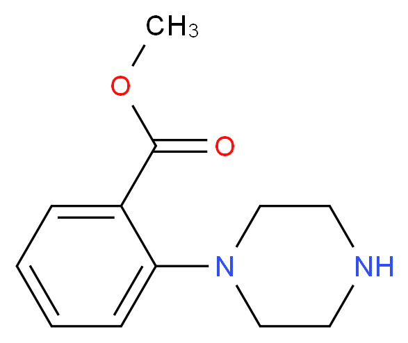 methyl 2-(piperazin-1-yl)benzoate_分子结构_CAS_159974-63-7