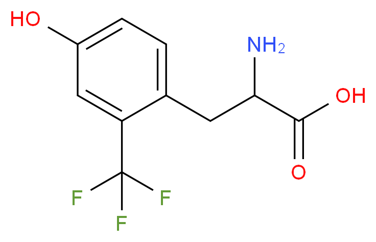 2-(Trifluoromethyl)-DL-tyrosine_分子结构_CAS_)
