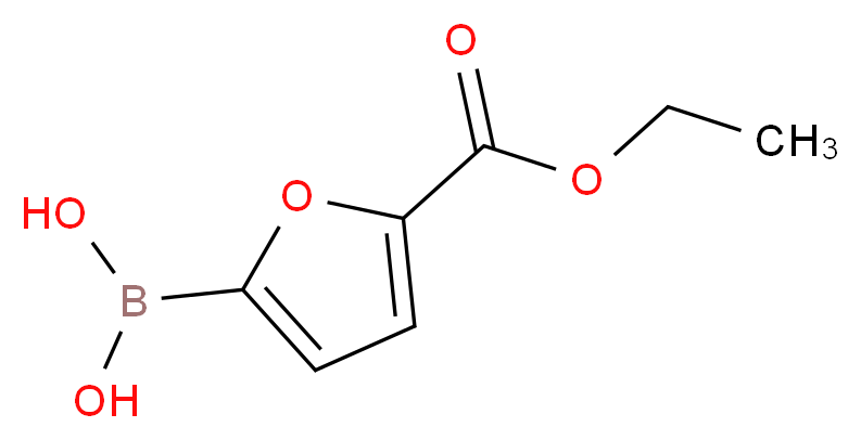 5-(ETHOXYCARBONYL)FURAN-2-BORONIC ACID_分子结构_CAS_1150114-44-5)