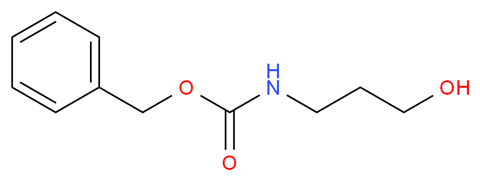 benzyl N-(3-hydroxypropyl)carbamate_分子结构_CAS_34637-22-4