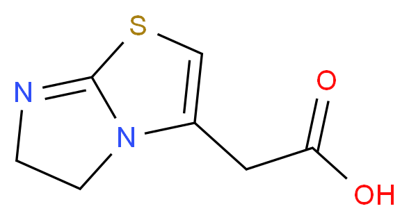 2-{5H,6H-imidazo[2,1-b][1,3]thiazol-3-yl}acetic acid_分子结构_CAS_158197-27-4