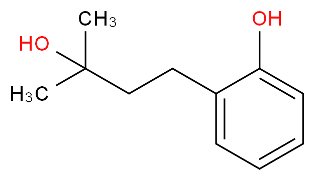 2-(3-hydroxy-3-methylbutyl)phenol_分子结构_CAS_)