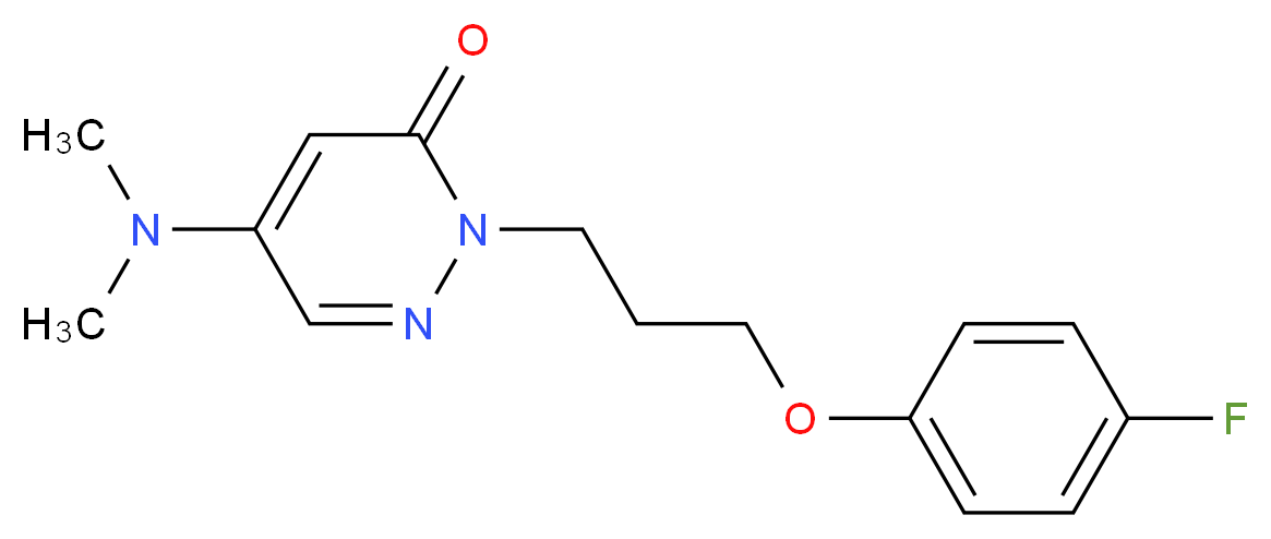 5-(dimethylamino)-2-[3-(4-fluorophenoxy)propyl]pyridazin-3(2H)-one_分子结构_CAS_)