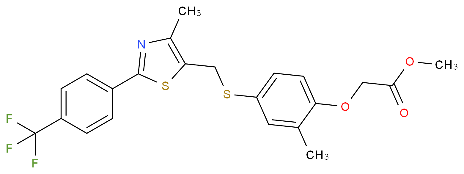 GW 501516 Methyl Ester_分子结构_CAS_317318-69-7)