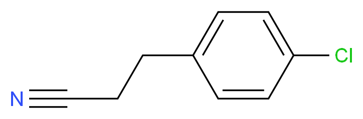 3-(4-chlorophenyl)propanenitrile_分子结构_CAS_32327-71-2