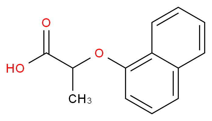 2-(1-Naphthyloxy)propanoic acid_分子结构_CAS_13949-67-2)