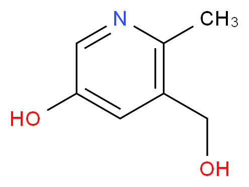 5-(hydroxymethyl)-6-methylpyridin-3-ol_分子结构_CAS_755697-75-7