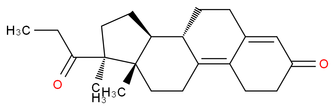 (10S,11S,14S,15S)-14,15-dimethyl-14-propanoyltetracyclo[8.7.0.0<sup>2</sup>,<sup>7</sup>.0<sup>1</sup><sup>1</sup>,<sup>1</sup><sup>5</sup>]heptadeca-1,6-dien-5-one_分子结构_CAS_34184-77-5