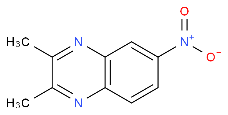 2,3-Dimethyl-6-nitroquinoxaline_分子结构_CAS_2942-03-2)