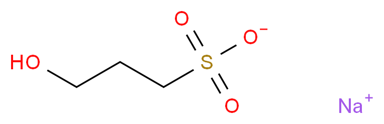 sodium 3-hydroxypropane-1-sulfonate_分子结构_CAS_3542-44-7