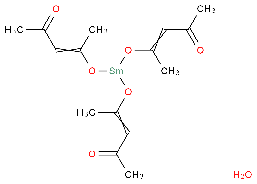 4-({bis[(4-oxopent-2-en-2-yl)oxy]samario}oxy)pent-3-en-2-one hydrate_分子结构_CAS_86322-73-8