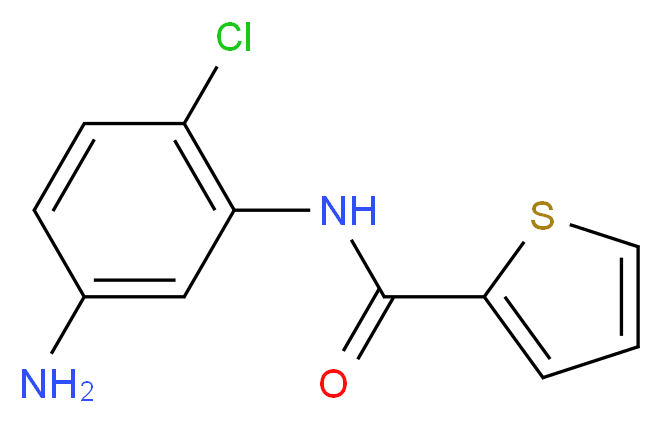 N-(5-Amino-2-chlorophenyl)-2-thiophenecarboxamide_分子结构_CAS_)
