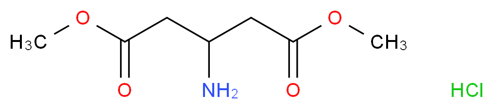 Dimethyl 3-aminopentanedioate hydrochloride_分子结构_CAS_77313-10-1)