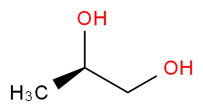 (2R)-propane-1,2-diol_分子结构_CAS_57-55-6