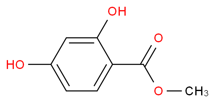 Methyl 2,4-Dihydroxybenzoate_分子结构_CAS_2150-47-2)