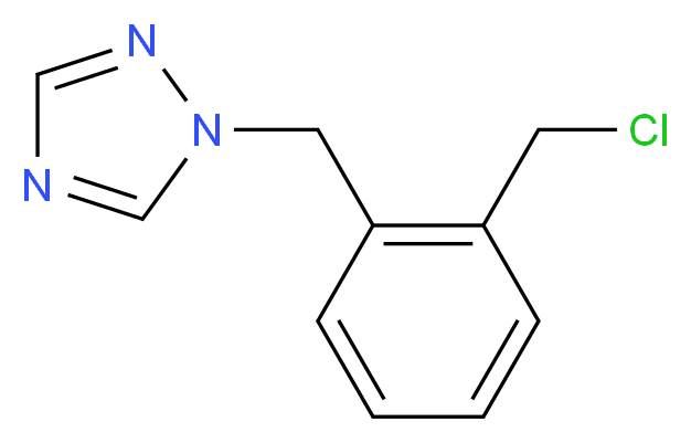 1-[2-(chloromethyl)benzyl]-1H-1,2,4-triazole_分子结构_CAS_906352-63-4)