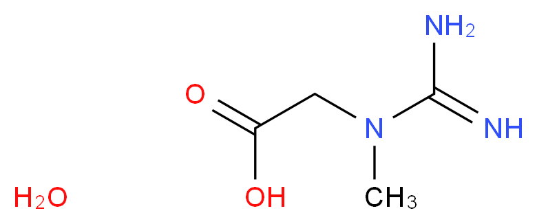 CREATINE MONOHYDRATE_分子结构_CAS_6020-87-7)