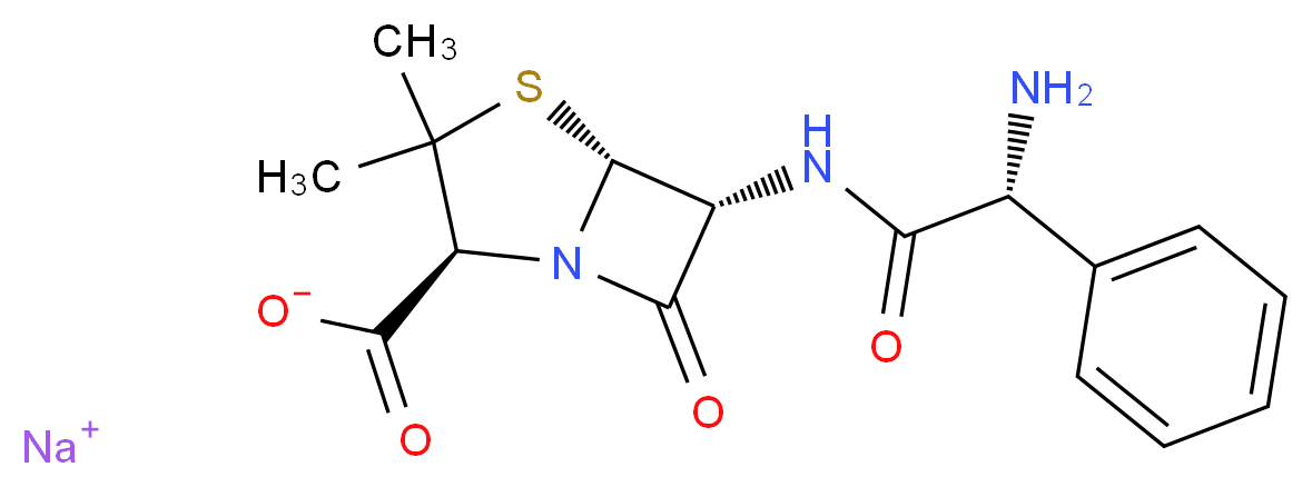 AMPICILLIN SODIUM SALT_分子结构_CAS_69-52-3)