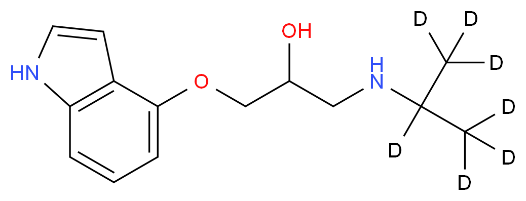 Pindolol-d7_分子结构_CAS_1185031-19-9)