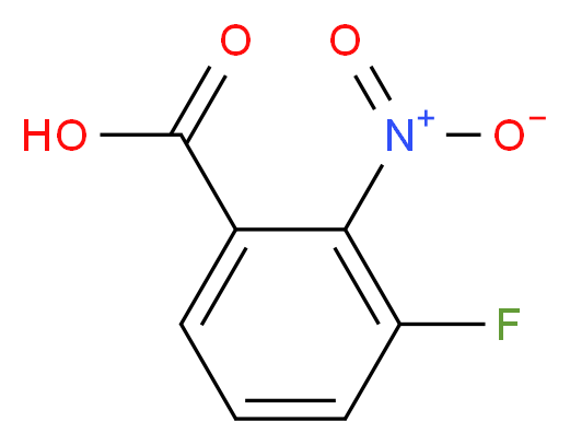 3-Fluoro-2-nitrobenzoic acid_分子结构_CAS_1000339-51-4)