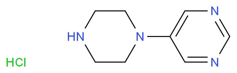 5-(piperazin-1-yl)pyrimidine hydrochloride_分子结构_CAS_634468-92-1