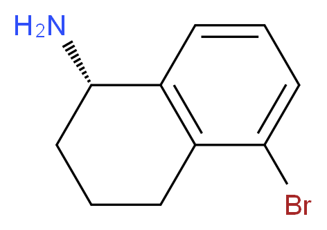 (S)-5-BROMO-1,2,3,4-TETRAHYDRO-NAPHTHALEN-1-YLAMINE_分子结构_CAS_676136-31-5)