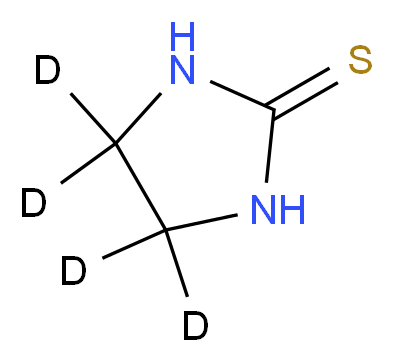 (4,4,5,5-<sup>2</sup>H<sub>4</sub>)imidazolidine-2-thione_分子结构_CAS_352431-28-8