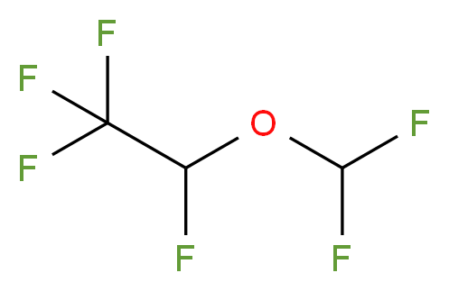 1,2,2,2-Tetrafluoroethyl difluoromethyl ether_分子结构_CAS_57041-67-5)