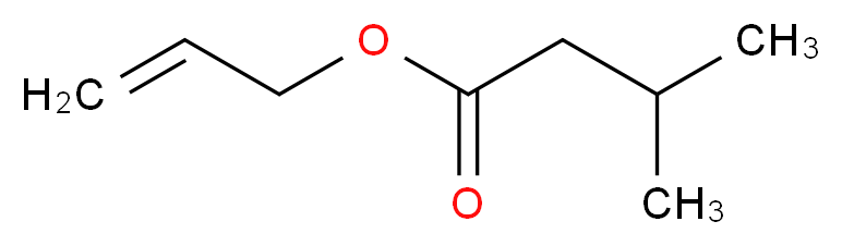 prop-2-en-1-yl 3-methylbutanoate_分子结构_CAS_2835-39-4