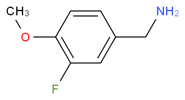 3-Fluoro-4-methoxybenzylamine_分子结构_CAS_123652-95-9)