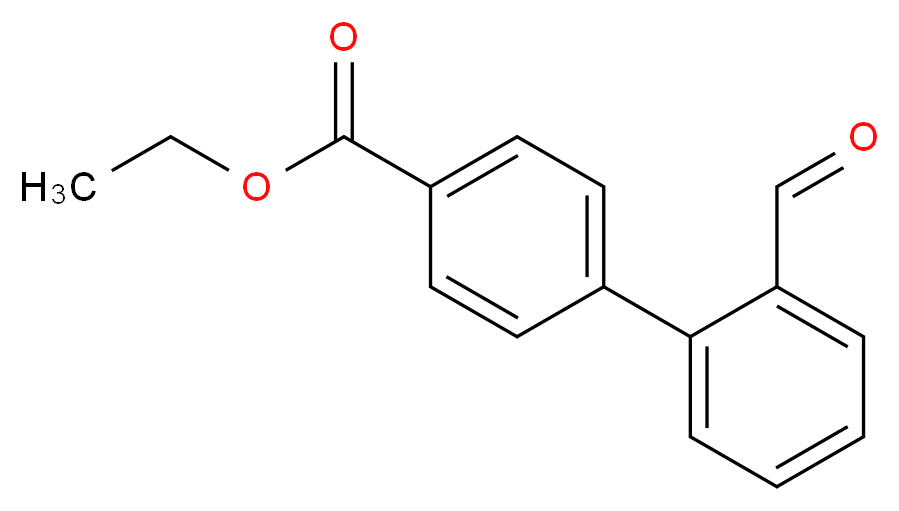 ethyl 4-(2-formylphenyl)benzoate_分子结构_CAS_885950-48-1