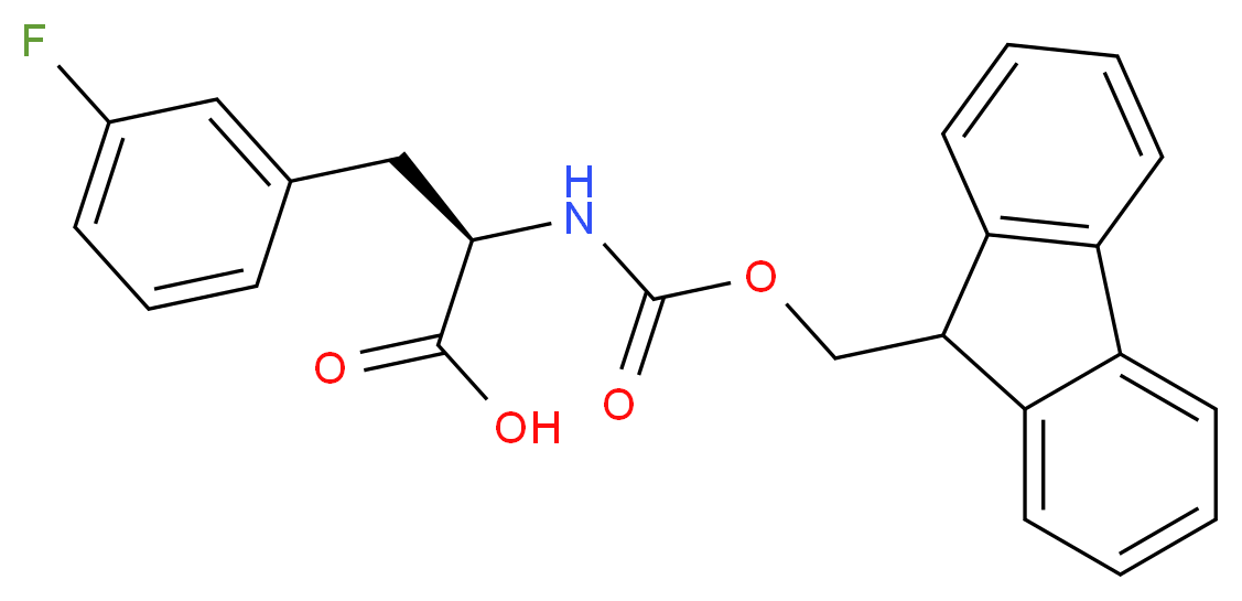 FMOC-3-FLUORO-D-PHENYLALANINE_分子结构_CAS_198545-72-1)