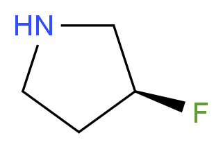 (3S)-3-fluoropyrrolidine_分子结构_CAS_136725-54-7