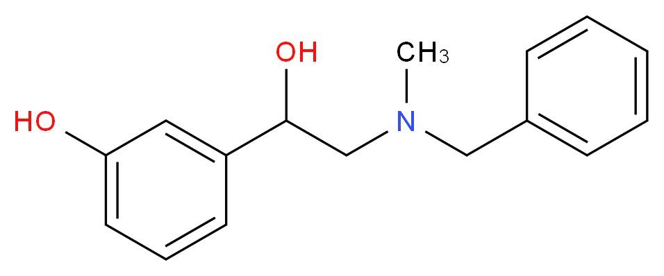 3-{2-[benzyl(methyl)amino]-1-hydroxyethyl}phenol_分子结构_CAS_1159977-09-9