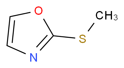 2-(methylsulfanyl)-1,3-oxazole_分子结构_CAS_201017-90-5