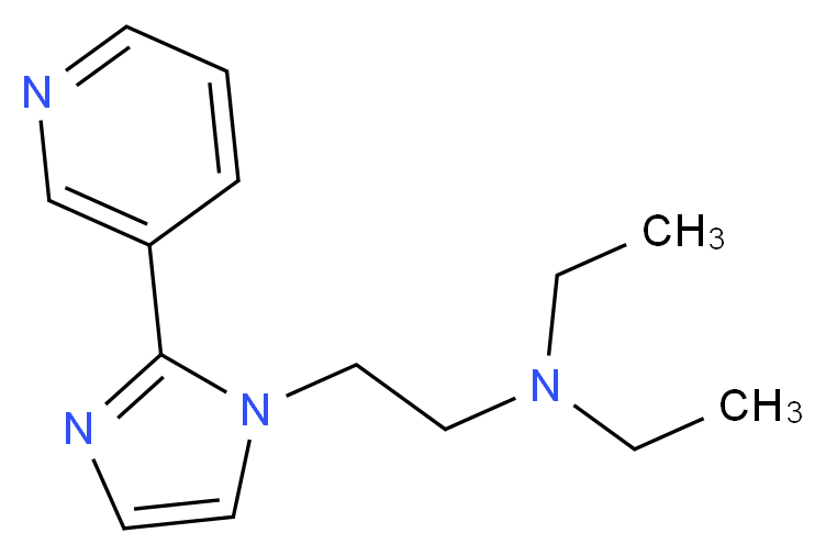 N,N-diethyl-2-(2-pyridin-3-yl-1H-imidazol-1-yl)ethanamine_分子结构_CAS_)