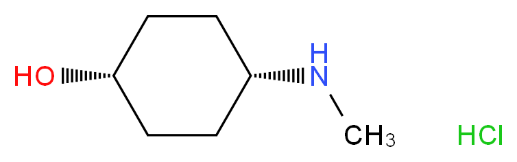 (1s,4s)-4-(methylamino)cyclohexan-1-ol hydrochloride_分子结构_CAS_948883-68-9