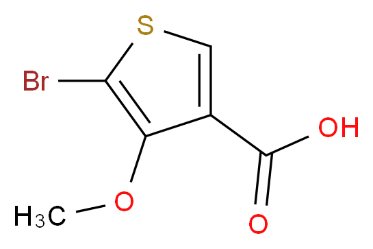 5-Bromo-4-methoxythiophene-3-carboxylic acid_分子结构_CAS_162848-23-9)