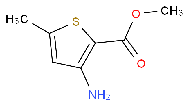 methyl 3-amino-5-methylthiophene-2-carboxylate_分子结构_CAS_76575-71-8